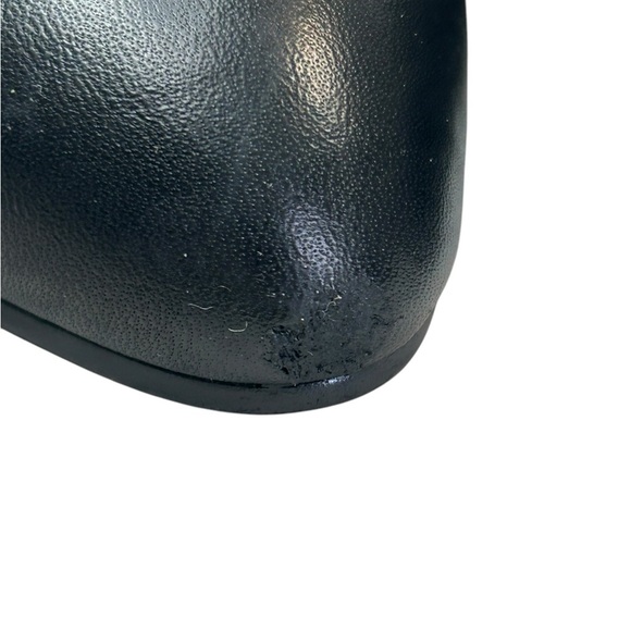 Stuart Weitzman Women’s Size 9.5 Black Leather Ankle Boots 3.25” heel side zip - Picture 8 of 9